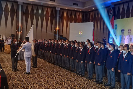 Pengurus KONI Riau Resmi Dilantik, Iskandar Janji Majukan Olahraga Melalui Prestasi